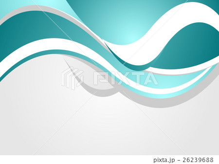 Abstract bright corporate waves background 26239688
