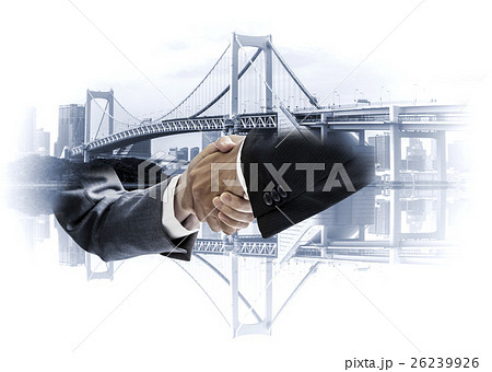 橋とビジネス ダブルエクスポージャー 橋とビジネス ダブルエクスポージャー 26239926