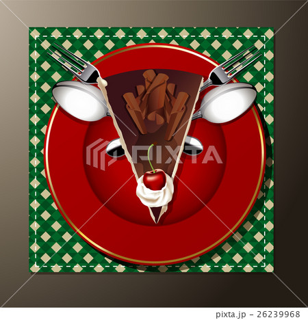 Vector of Christmas cake. Vector of Christmas cake. 26239968