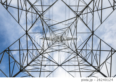 Look up structure metal high voltage pole Look up structure metal high voltage pole 26240124
