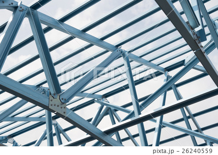Structure of steel roof. 26240559