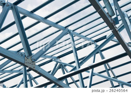 Structure of steel roof. 26240564