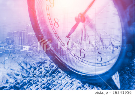 retro clock face at 7 o'clock morning 26241956