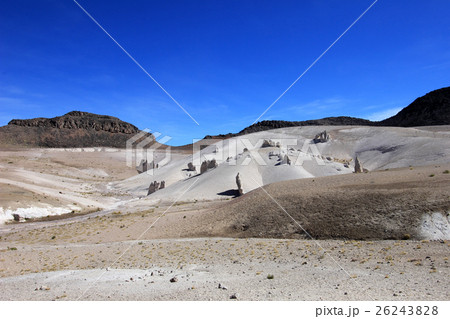 Rock formations in moon valley of andean mountains 26243828