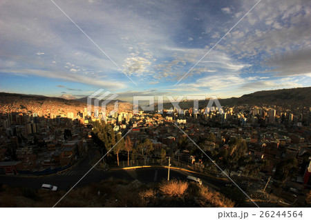 Panorama of night La Paz, Bolivia Panorama of night La Paz, Bolivia 26244564