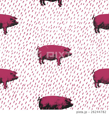 Seamless vector pattern wits pigs Seamless vector pattern wits pigs 26244782