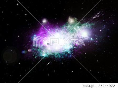 Stars, dust and gas nebula in a far galaxy 26244972