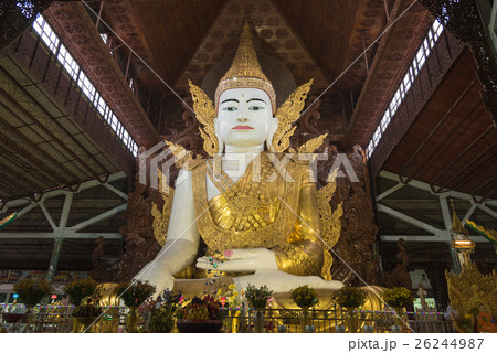 Buddha image in Ngahtatgyi temple, Yangon, Myanmar 26244987