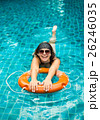 girl in the pool on a buoy 26246035