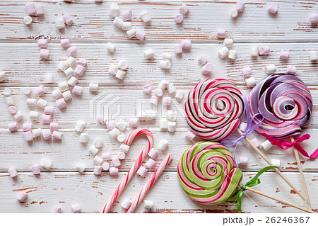 Lollipop candies on white Lollipop candies on white 26246367