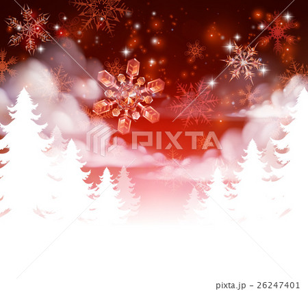 Winter Trees Snowscape Christmas Scene Winter Trees Snowscape Christmas Scene 26247401