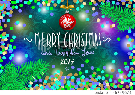 merry christmas and happy new year 2017 vector merry christmas and happy new year 2017 vector 26249674