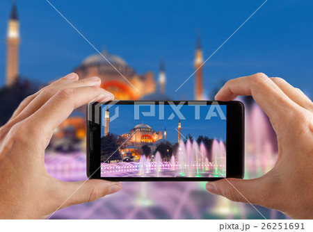 Travel concept. Hand making photo. Istanbul Turkey Travel concept. Hand making photo. Istanbul Turkey 26251691