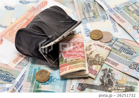 Wallet with money on the money 26251732
