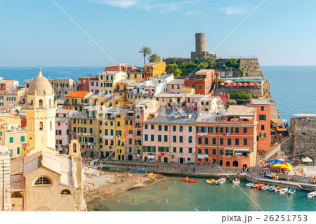 Vernazza. Ancient Italian village on the Vernazza. Ancient Italian village on the 26251753