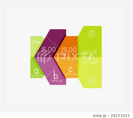 Paper infographic template 26253025