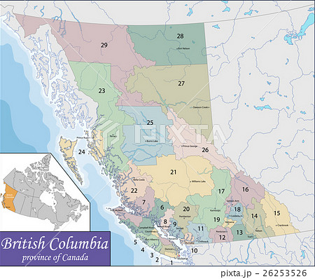 Map of British Columbia 26253526