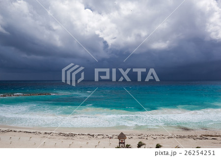 Rainy cloudly weather in Cancun Rainy cloudly weather in Cancun 26254251