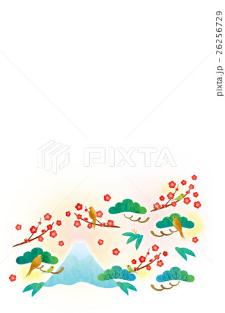 年賀状テンプレート（酉年,テクスチャ） 26256729