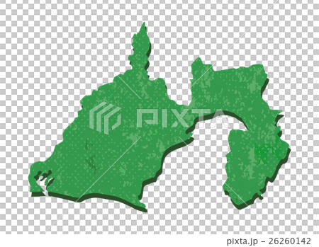 静岡県 和紙加工風 地図 26260142