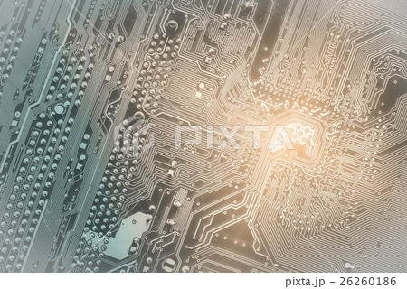 Closeup of computer micro circuit board Closeup of computer micro circuit board 26260186