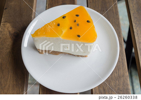 orange cake with orange topping 26260338