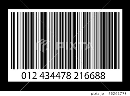 Bar-code on black Bar-code on black 26261773