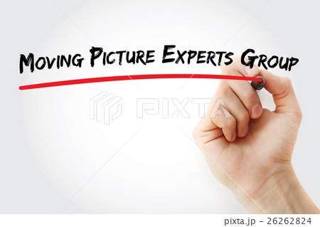 Hand writing Moving Picture Experts Group 26262824