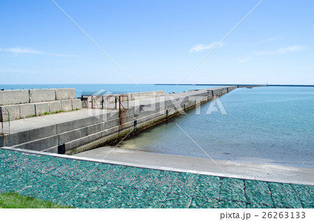 堤防と海 26263133