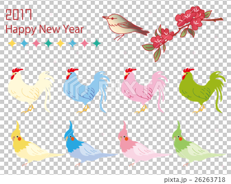 New Year's (Rooster: colorful bird material) New Year's (Rooster: colorful bird material) 26263718