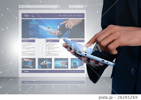business man is searching   26265269