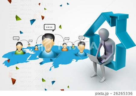 Work at home concept 26265336
