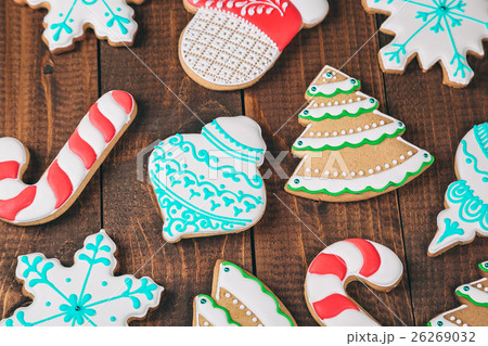 Homemade delicious Christmas gingerbread cookies Homemade delicious Christmas gingerbread cookies 26269032