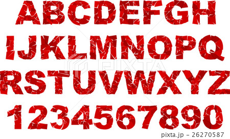 broken uppercase letters font. broken uppercase letters font. 26270587