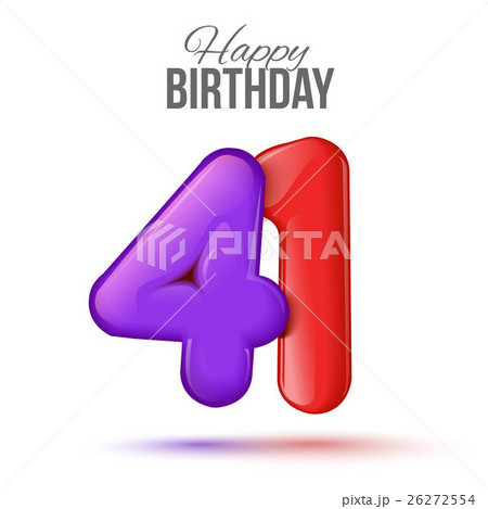 Birthday greeting card template with glossy forty Birthday greeting card template with glossy forty 26272554