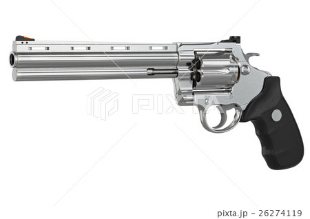 Revolver firearm gun chrome Revolver firearm gun chrome 26274119