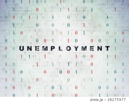 Business concept: Unemployment on Digital Data 26275977