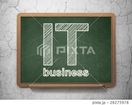 Business concept: IT Business on chalkboard Business concept: IT Business on chalkboard 26275978