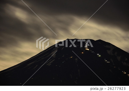 富士登山の灯り 26277923