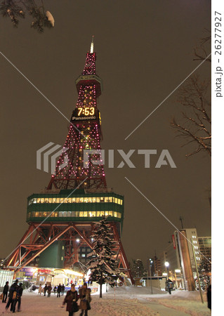 大通公園 ホワイトイルミネーション 札幌 テレビ塔 26277927