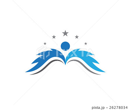 V Wing Logo Template 26278034