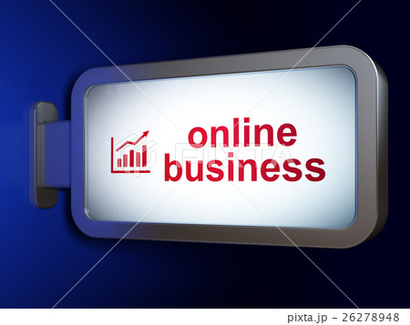 Business concept: Online Business and Growth Graph 26278948