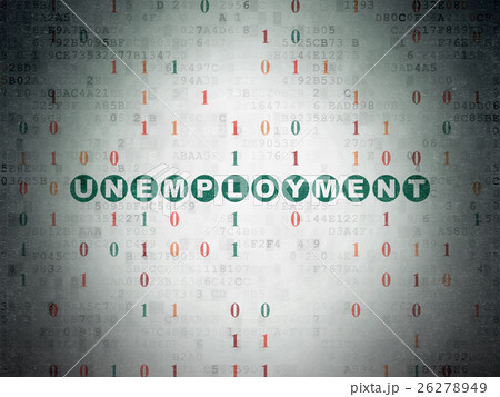 Business concept: Unemployment on Digital Data 26278949