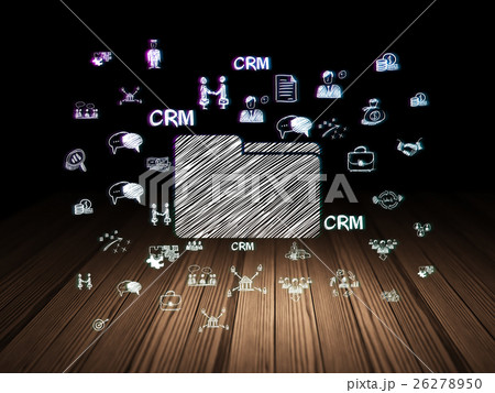 Business concept: Folder in grunge dark room 26278950
