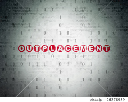 Finance concept: Outplacement on Digital Data 26278989