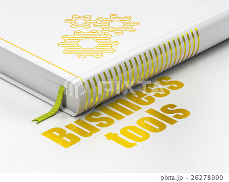 Business concept: book Gears, Business Tools on 26278990