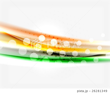 Blurred color waves, lines. Vector abstract 26281349