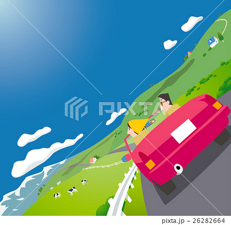 高原牧場のドライブ 26282664