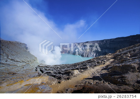 Ijen Crater landscape from the crater Ijen Crater landscape from the crater 26283754