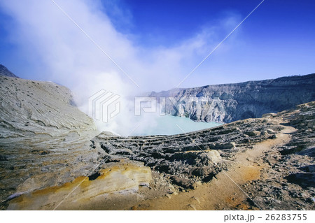 Ijen Crater landscape from the crater, Ijen Crater landscape from the crater, 26283755